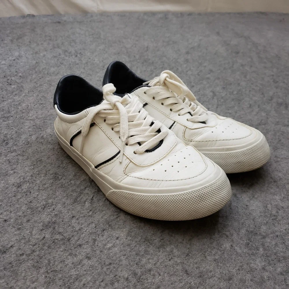 Reformation Shoes Womens 6 White‎ Blue Sneakers Floral Casual Lace Up Ladies